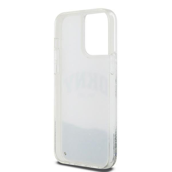 DKNY DKHCP15XLBNAET iPhone 15 Pro Max 6.7&quot; biały/white hardcase Liquid Glitter Big Logo