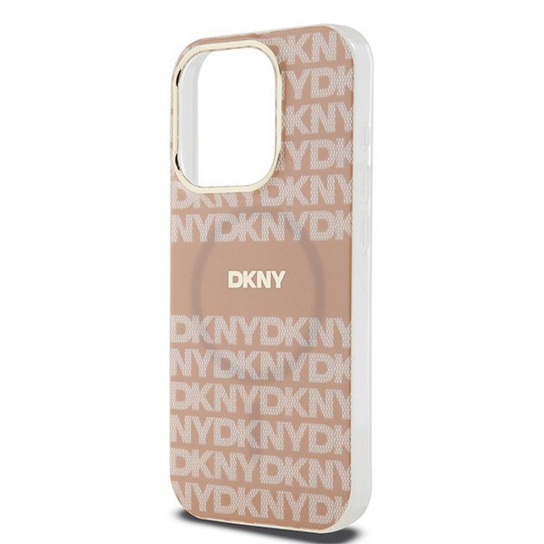 DKNY DKHMP15XHRHSEP iPhone 15 Pro Max6.7&quot; różowy/pink hardcase IML Mono & Stripe MagSafe