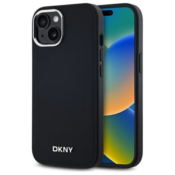 DKNY DKHMP15MPSCMCLK iPhone 15 Plus6.7&quot; czarny/black hardcase Plain Logo MagSafe