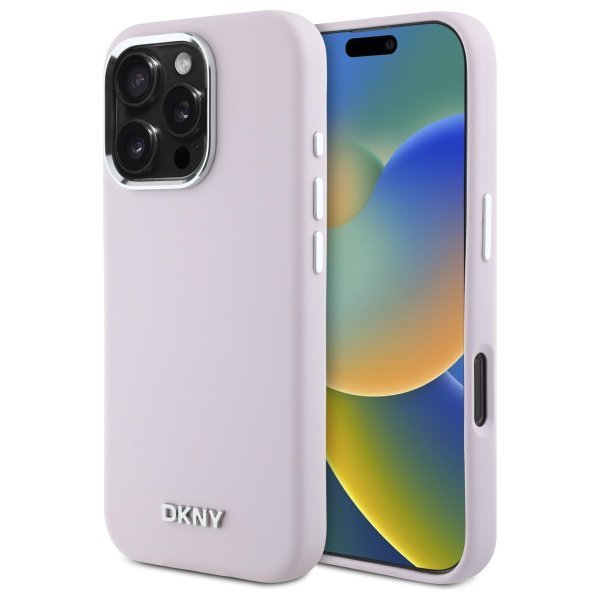 DKNY DKHMP16XSMCHLP iPhone 16 Pro Max    6.9&quot; różowy/pink hardcase Liquid Silicone Small Metal Logo MagSafe
