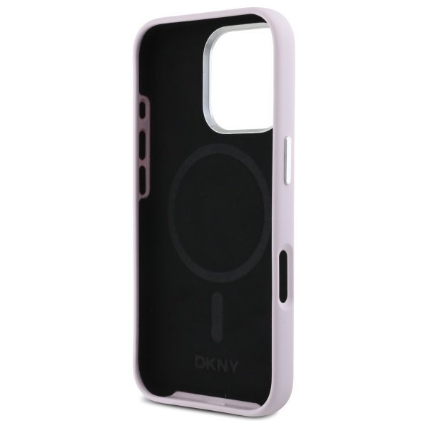 DKNY DKHMP16XSMCHLP iPhone 16 Pro Max    6.9&quot; różowy/pink hardcase Liquid Silicone Small Metal Logo MagSafe