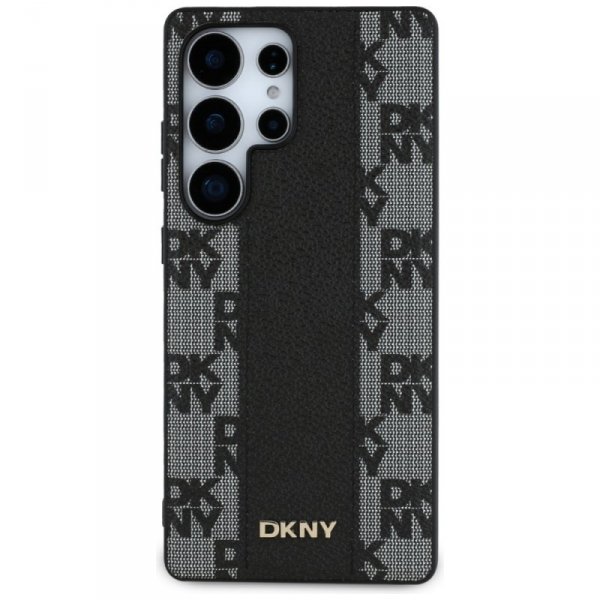Etui DKNY Leather Checkered Pattern      MagSafe do Samsung Galaxy S25 Ultra czarny