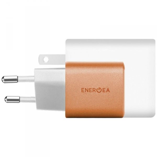 Ładowarka sieciowa Energea Ampcharge     GaN35 USB-C/USB-A PD/PPS/QC3.0 35W pomarańczowy