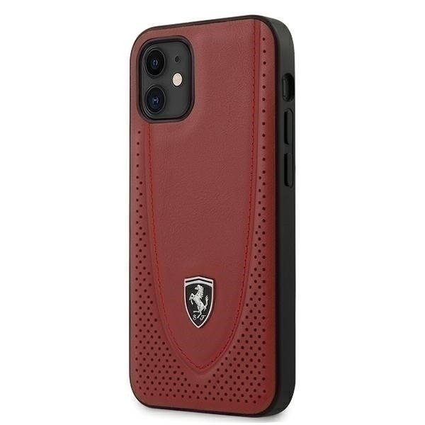 Ferrari FEOGOHCP12SRE iPhone 12 mini 5,4&quot; czerwony/red hardcase Off Track Perforated