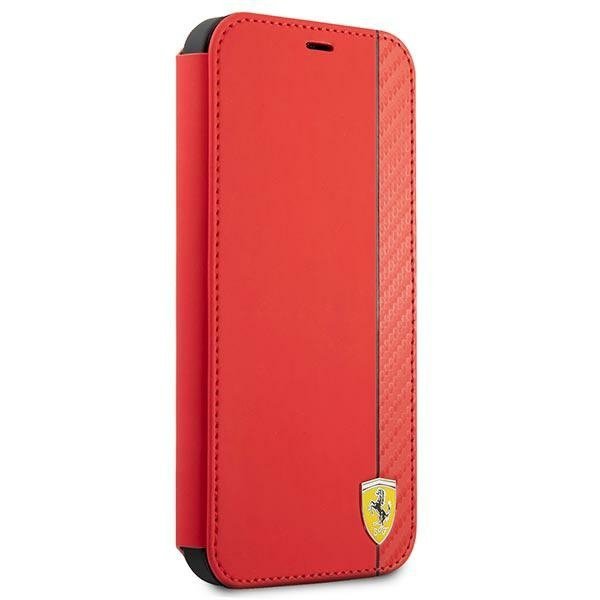 Ferrari FESAXFLBKP13SRE iPhone 13 mini 5,4&quot; czerwony/red book On Track Carbon Stripe