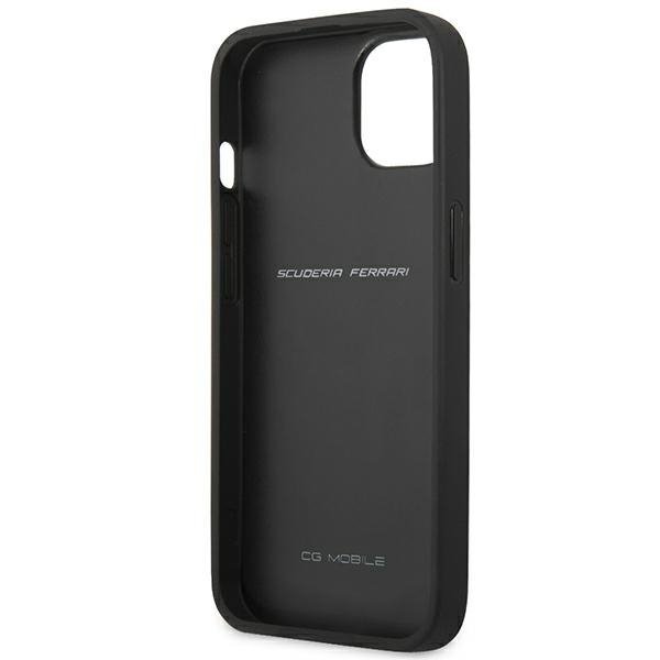 Ferrari FESAXHCP13SBK iPhone 13 mini 5,4&quot; czarny/black hardcase On Track Carbon Stripe