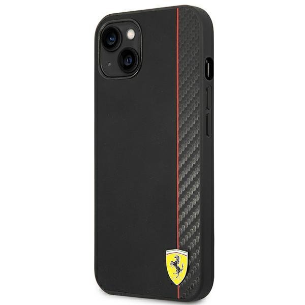 Ferrari FEHCP14SAXBK iPhone 14 / 15 / 13 6.1&quot; czarny/black hardcase Carbon