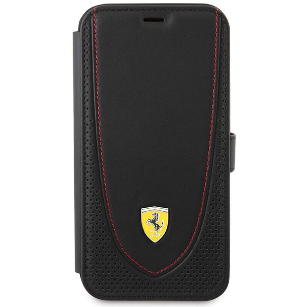 Ferrari FEFLBKP13LRGOK iPhone 13 Pro 6.1&quot; czarny/black book Leather Curved Line