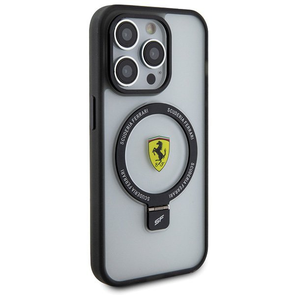 Ferrari FEHMP15XUSCAH iPhone 15 Pro Max 6.7&quot; transparent hardcase Ring Stand 2023 Collection MagSafe