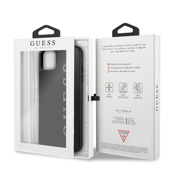 Guess GUHCN65LGMLBK iPhone 11 Pro Maxczarny/black hard case Glitter Logo