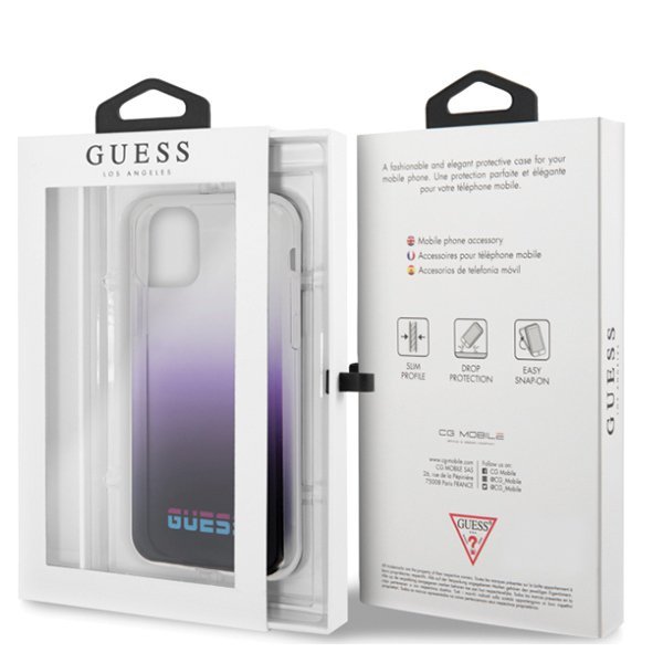 Guess GUHCN65DGCPI iPhone 11 Pro Maxpurpurowy/gradient purple hard case California