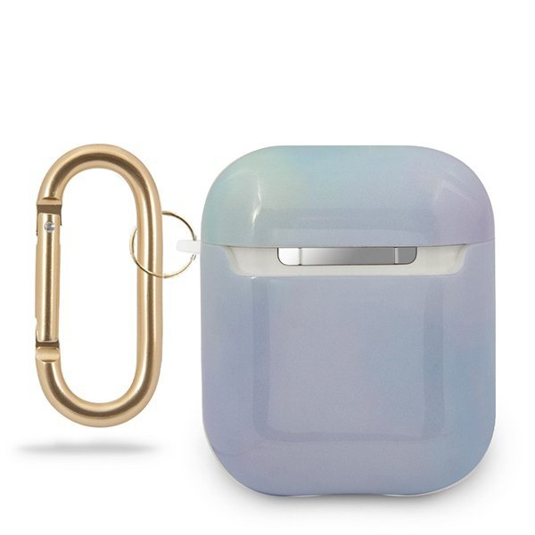 Guess GUACA2TPUMCGC02 AirPods 1/2 coverniebieski/blue Tie & Dye Collection