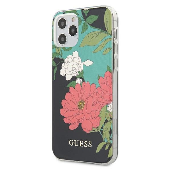 Guess GUHCP12LIMLFL01 iPhone 12 Pro Max 6,7&quot; czarny/black N°1 Flower Collection