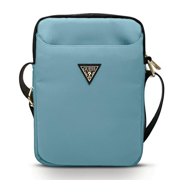 Guess Torba GUTB10NTMLLB 10&quot; niebieski/blue Nylon Triangle Logo