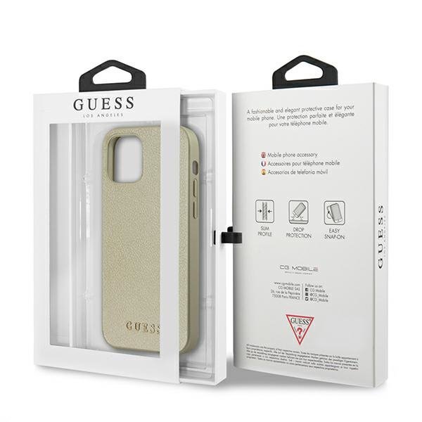 Guess GUHCP12LIGLGO iPhone 12 Pro Max 6,7&quot; złoty/gold hardcase Iridescent