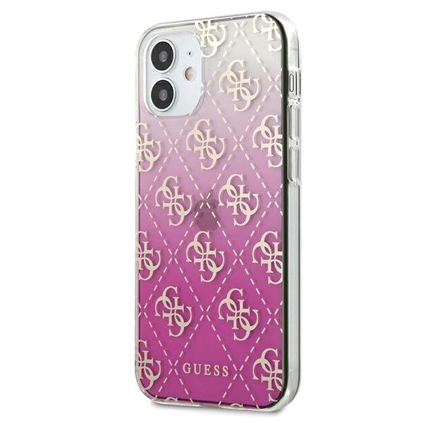 Guess GUHCP12SPCU4GGPI iPhone 12 mini5,4&quot; różowy/pink hardcase 4G Gradient