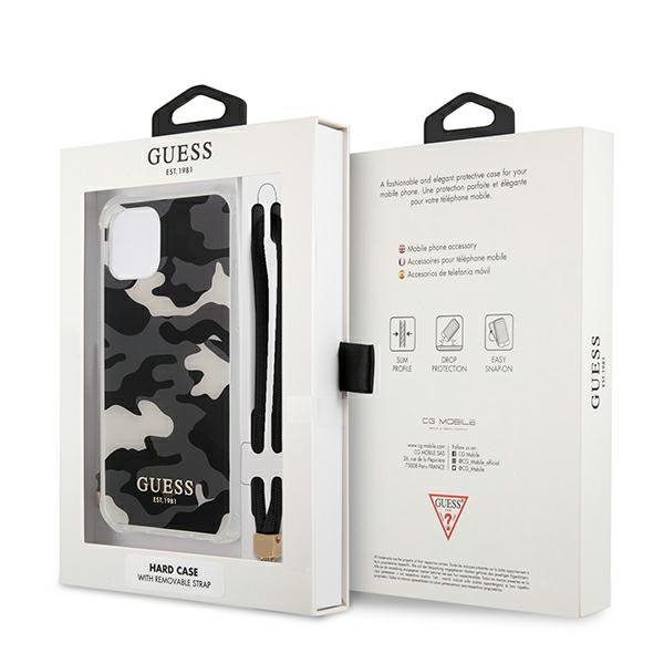 Guess GUHCP12MKSARBK iPhone 12/12 Pro 6,1&quot; czarny/black hardcase Camo Collection