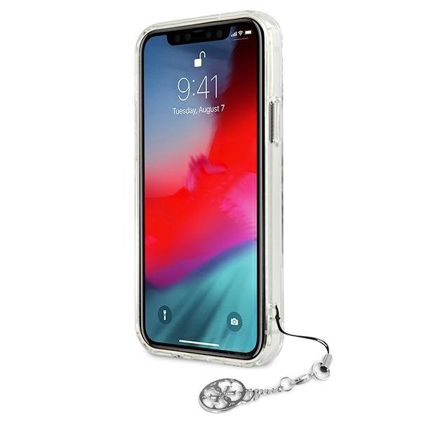 Guess GUHCP12LKS4GSI iPhone 12 Pro Max 6,7&quot; Transparent hardcase 4G Silver Charms Collection