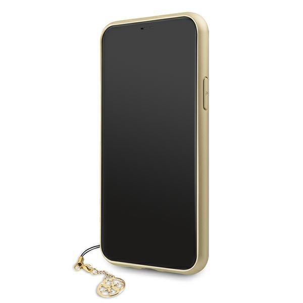 Guess GUHCN61GF4GBR iPhone 11 / Xr 6,1&quot;brown/brązowy hard case 4G Charms Collection