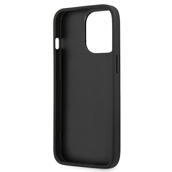 Guess GUHCP13LSA4GSBK iPhone 13 Pro/13 6,1&quot; czarny/black hardcase Saffiano 4G Metal Logo