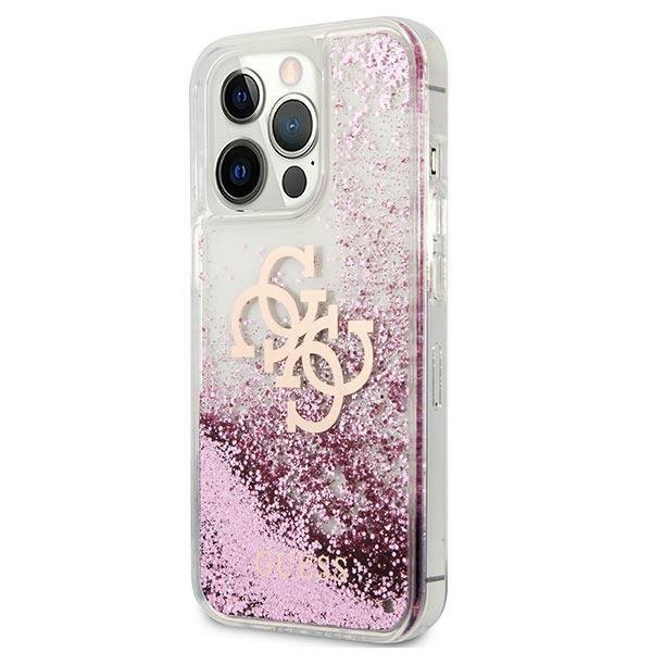 Guess GUHCP13XLG4GPI iPhone 13 Pro Max6,7&quot; różowy/pink hardcase 4G Big Liquid Glitter
