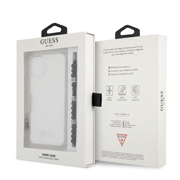 Guess GUHCP13MKPSBK iPhone 13 / 14 / 156.1&quot; Transparent hardcase Black Pearl