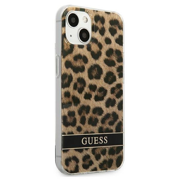 Guess GUHCP13SHSLEOW iPhone 13 mini 5,4&quot; brązowy/brown hardcase Leopard