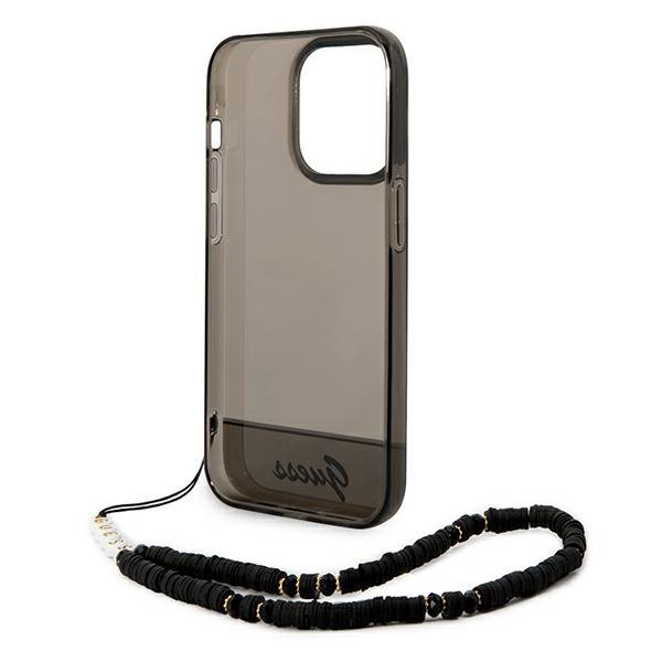 Guess GUHCP14XHGCOHK iPhone 14 Pro Max 6,7&quot; czarny/black hardcase Translucent Pearl Strap
