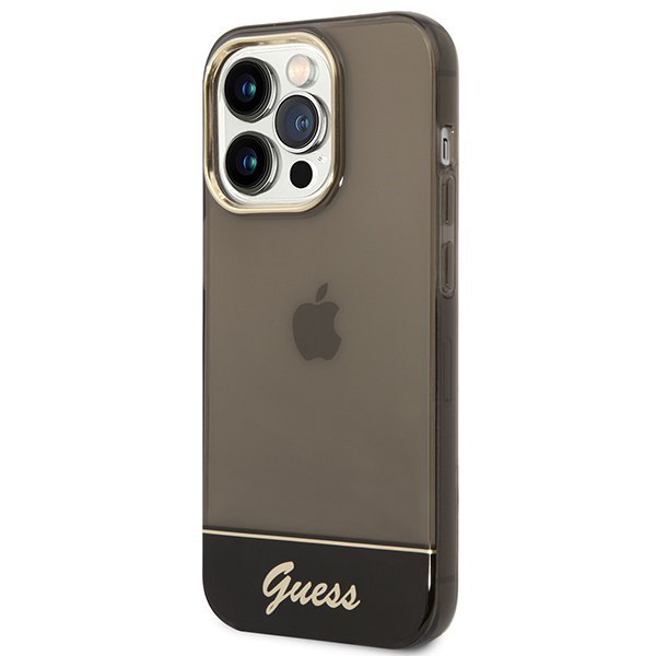 Guess GUHCP14XHGCOK iPhone 14 Pro Max 6,7&quot; czarny/black hardcase Translucent