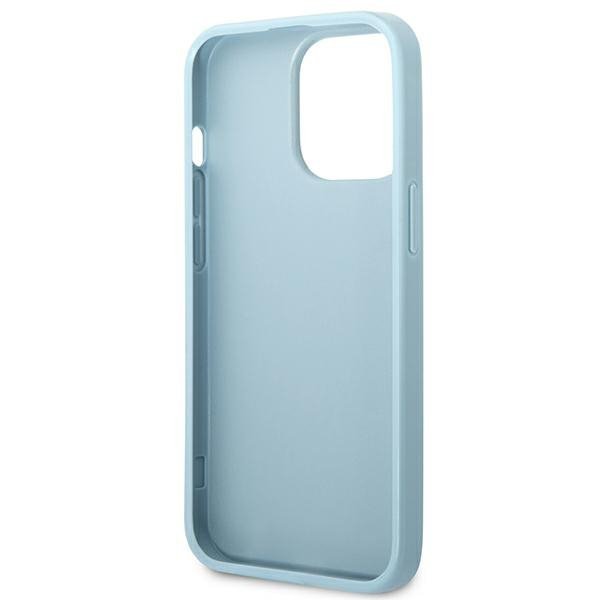 Guess GUHCP13LPS4MB iPhone 13 Pro / 136,1&quot; niebieski/blue hardcase Saffiano 4G Small Metal Logo
