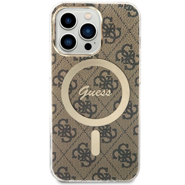 Guess GUHMP13LH4STW iPhone 13 Pro / 136.1&quot; brązowy/brown hardcase 4G MagSafe