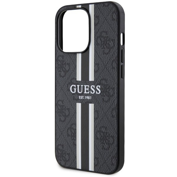 Guess GUHMP13LP4RPSK iPhone 13 Pro / 136,1&quot; czarny/black hardcase 4G Printed Stripes MagSafe