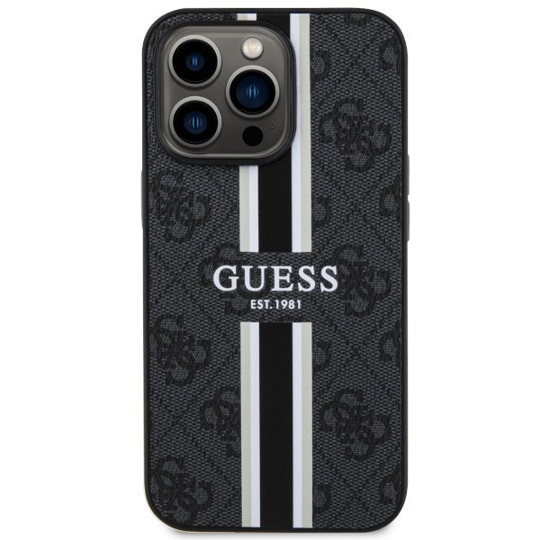 Guess GUHMP13XP4RPSK iPhone 13 Pro Max 6,7&quot; czarny/black hardcase 4G Printed Stripes MagSafe
