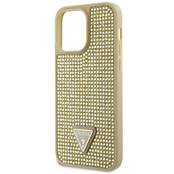 Guess GUHCP14XHDGTPD iPhone 14 Pro Max 6.7&quot; złoty/gold hardcase Rhinestone Triangle