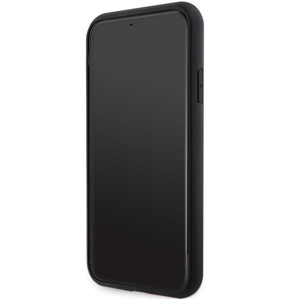 Guess GUHMN61HGCFSEK iPhone 11 / Xr 6.1&quot; czarny/black hardcase GCube Stripes MagSafe