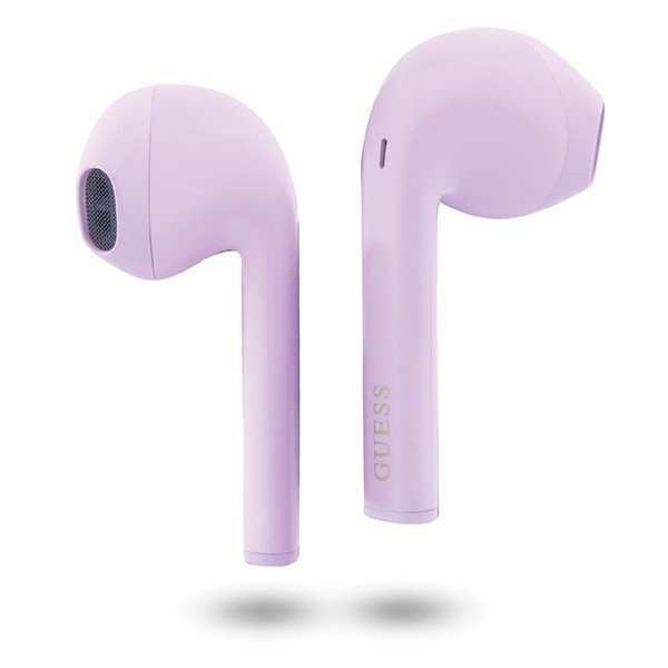 Guess słuchawki Bluetooth GUTWST26PSUTWS + stacja dokująca fioletowy/purple Classic EST Logo