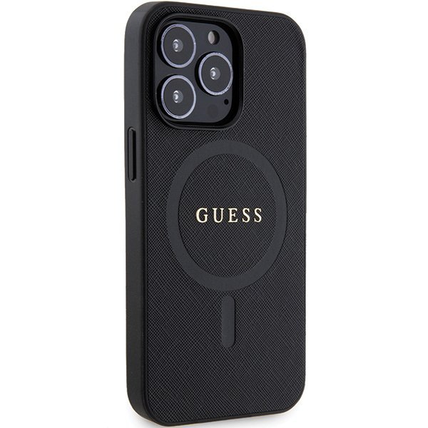 Guess GUHMP13LPSAHMCK iPhone 13 Pro / 13 6.1&quot; czarny/black hardcase Saffiano MagSafe