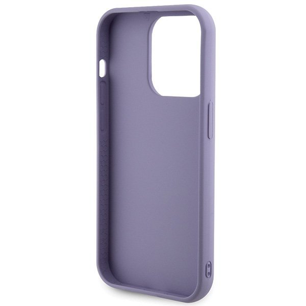 Guess GUHCP15XPSFDGSU iPhone 15 Pro Max 6.7&quot; fioletowy/purple hardcase Sequin Script Metal