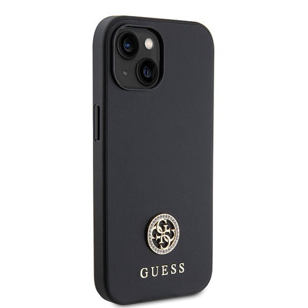 Guess GUHCP15MPS4DGPK iPhone 15 Plus / 14 Plus 6.7&quot; czarny/black hardcase Strass Metal Logo