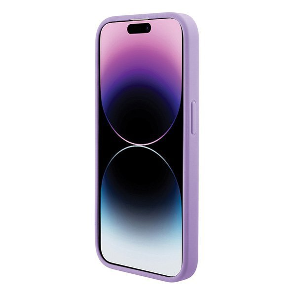 Guess GUHMP15SPSAHMCU iPhone 15 / 14 / 13 6.1&quot; fioletowy/purple hardcase Saffiano MagSafe
