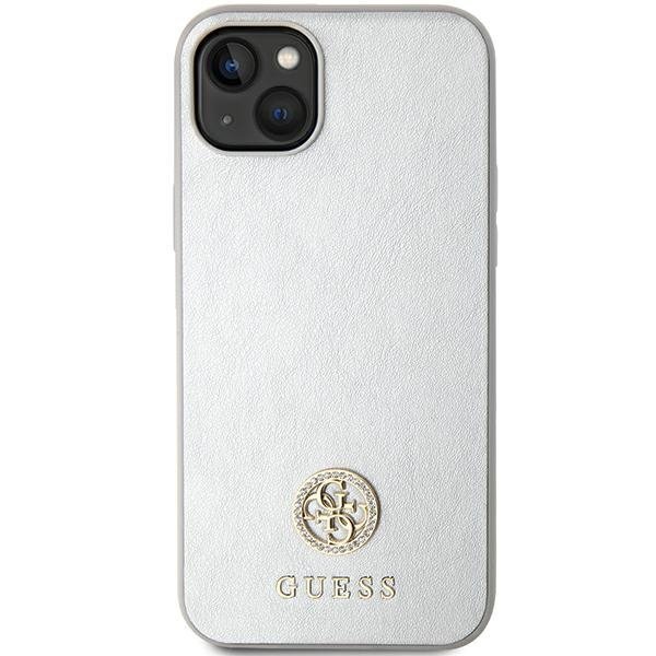 Guess GUHCP15MPS4DGPS iPhone 15 Plus / 14 Plus 6.7&quot; srebrny/silver hardcase Strass Metal Logo