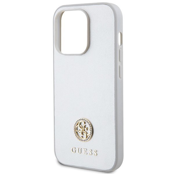 Guess GUHCP15XPS4DGPS iPhone 15 Pro Max 6.7&quot; srebrny/silver hardcase Strass Metal Logo