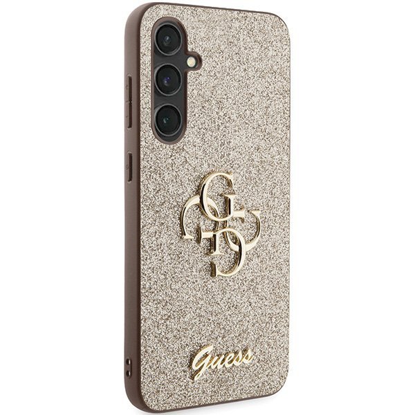 Guess GUHCS23FEHG4SGD S23 FE S711złoty/gold hardcase Glitter Script Big 4G
