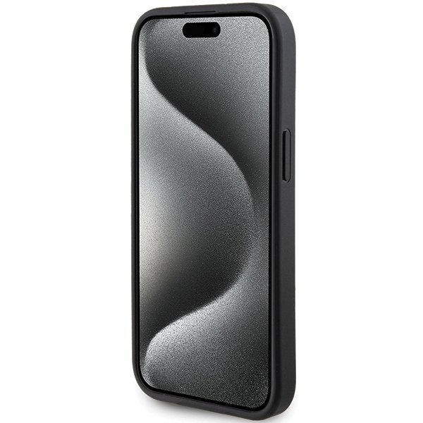 Guess GUHCP15SPG4GPK iPhone 15 / 14 / 13 6.1&quot; czarny/black hardcase 4G Triangle Metal Logo