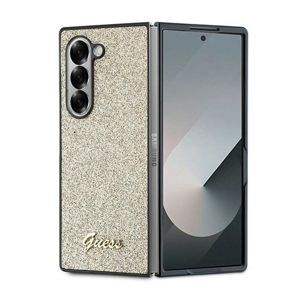 Guess GUHCZFD6HGGSHD Z Fold6 F956złoty/gold 4G Glitter Script