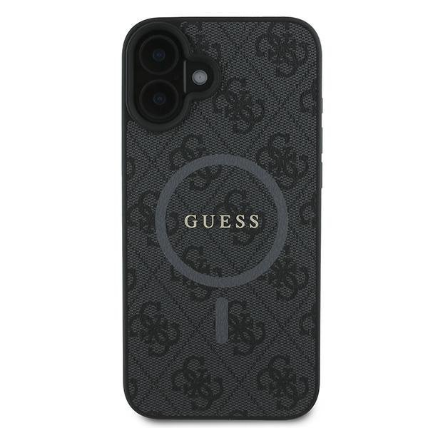 Guess GUHMP16MG4GFRK iPhone 16 Plus 6.7&quot; czarny/black hardcase 4G Ring Classic Logo MagSafe