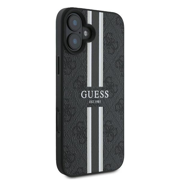 Guess GUHMP16MP4RPSK iPhone 16 Plus 6.7&quot; czarny/black hardcase 4G Printed Stripes MagSafe