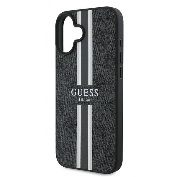 Guess GUHMP16MP4RPSK iPhone 16 Plus 6.7&quot; czarny/black hardcase 4G Printed Stripes MagSafe