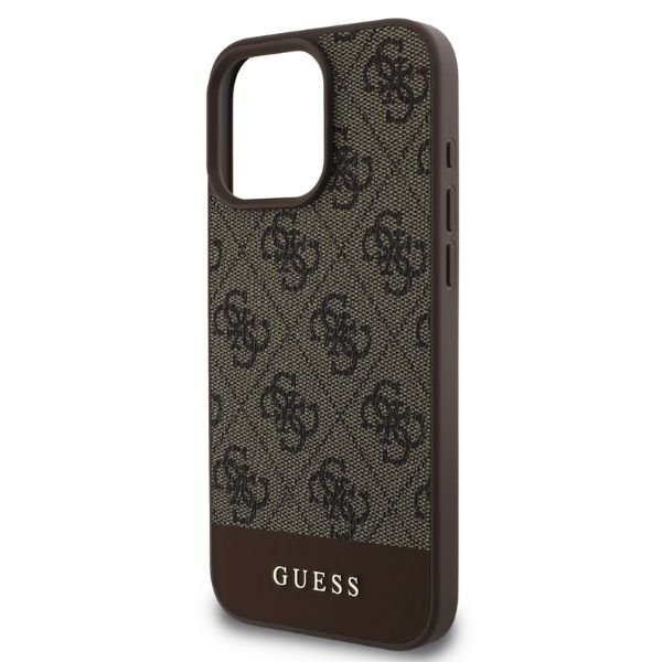 Guess GUHCP16XG4GLBR iPhone 16 Pro Max6.9&quot; brązowy/brown hardcase 4G Bottom Stripe