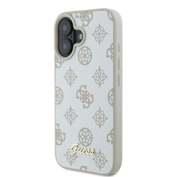 Guess GUHMP16SPGPYSH iPhone 166.1&quot; biały/white hardcase Peony Script Logo MagSafe
